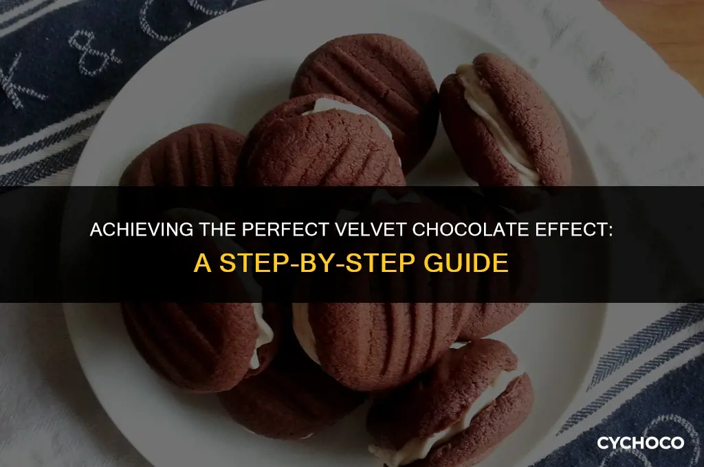 how to get velvet chocolate effect