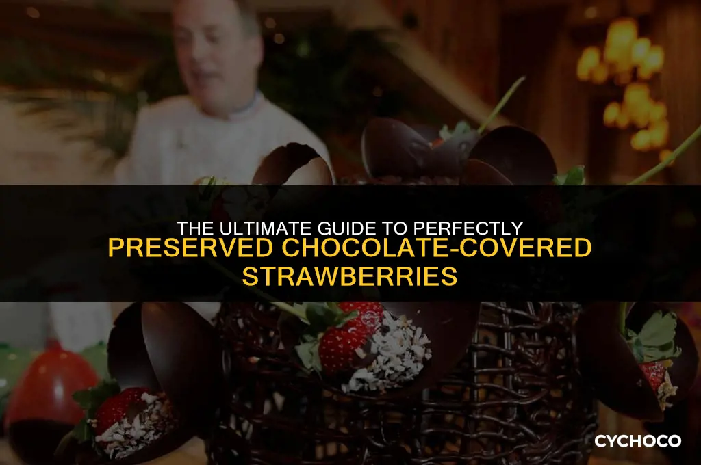 how to keep chocolate covered strawberries from getting soggy
