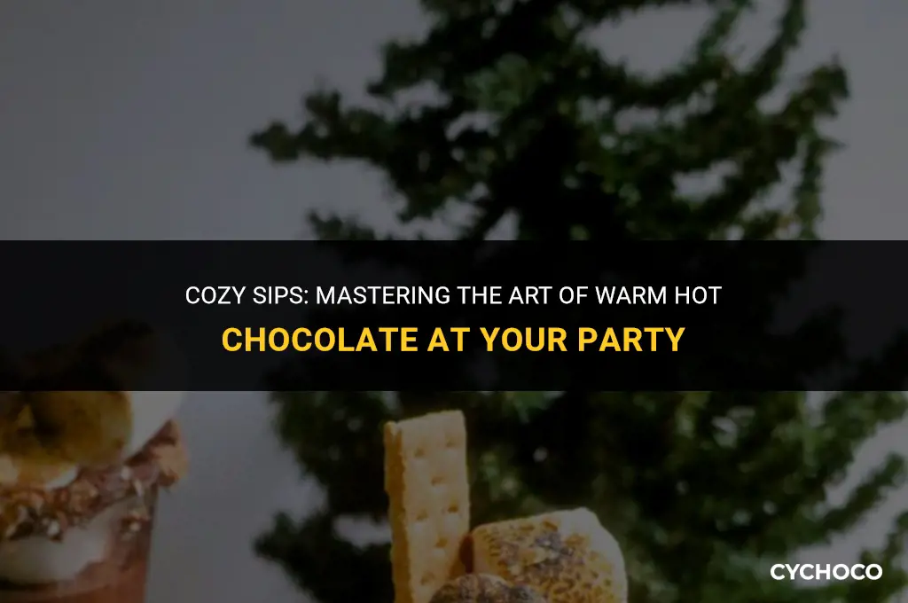 how to keep hot chocolate warm at a party