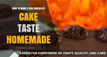 Transforming Box Chocolate Cake into a Homemade Delight