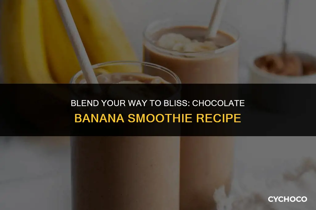 how to make a chocolate and banana smoothie