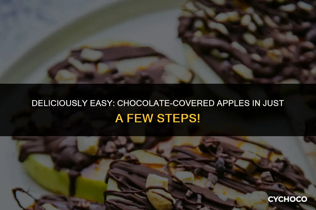 how to make a chocolate covered apple