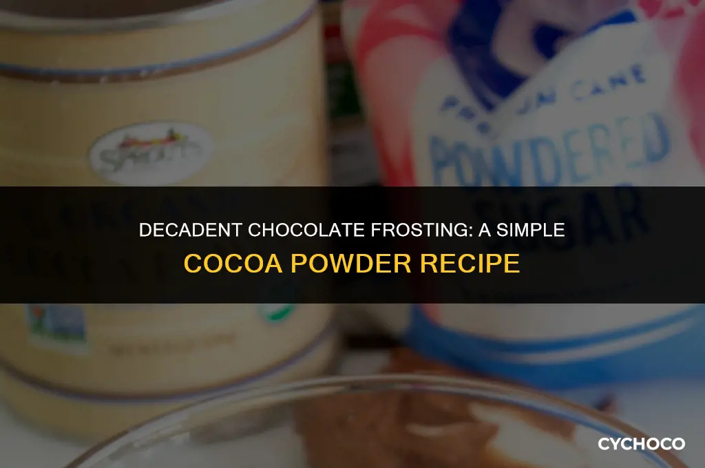 how to make a chocolate frosting with cocoa powder
