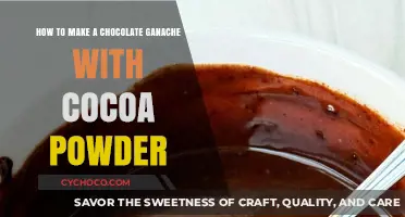 Easy Chocolate Ganache Recipe Using Cocoa Powder: A Step-by-Step Guide