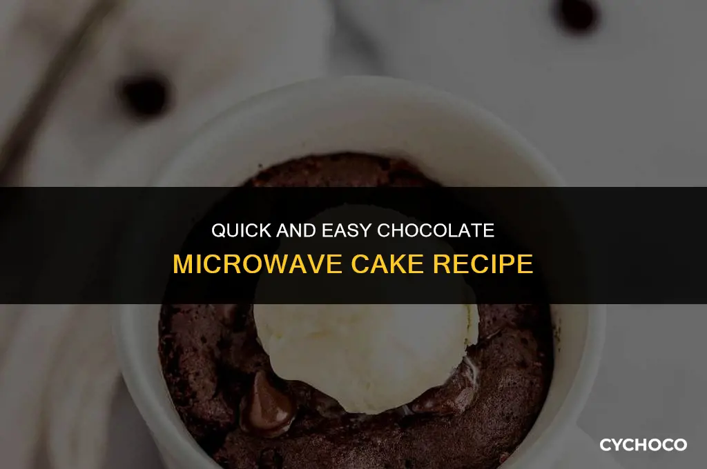 how to make a chocolate microwave cake