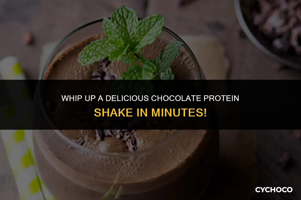 how to make a chocolate protein shake