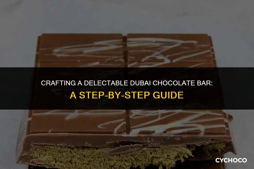 how to make a dubai chocolate bar