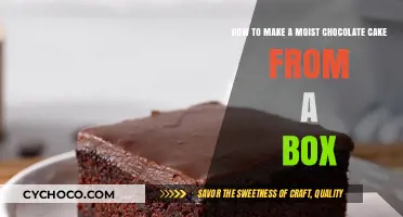 From Box to Bliss: Crafting the Perfect Moist Chocolate Cake