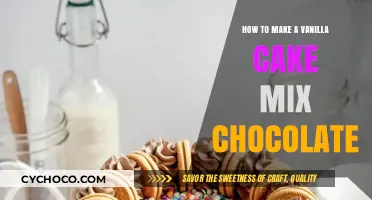 Transform Vanilla Cake Mix into Decadent Chocolate Delight: Easy Steps