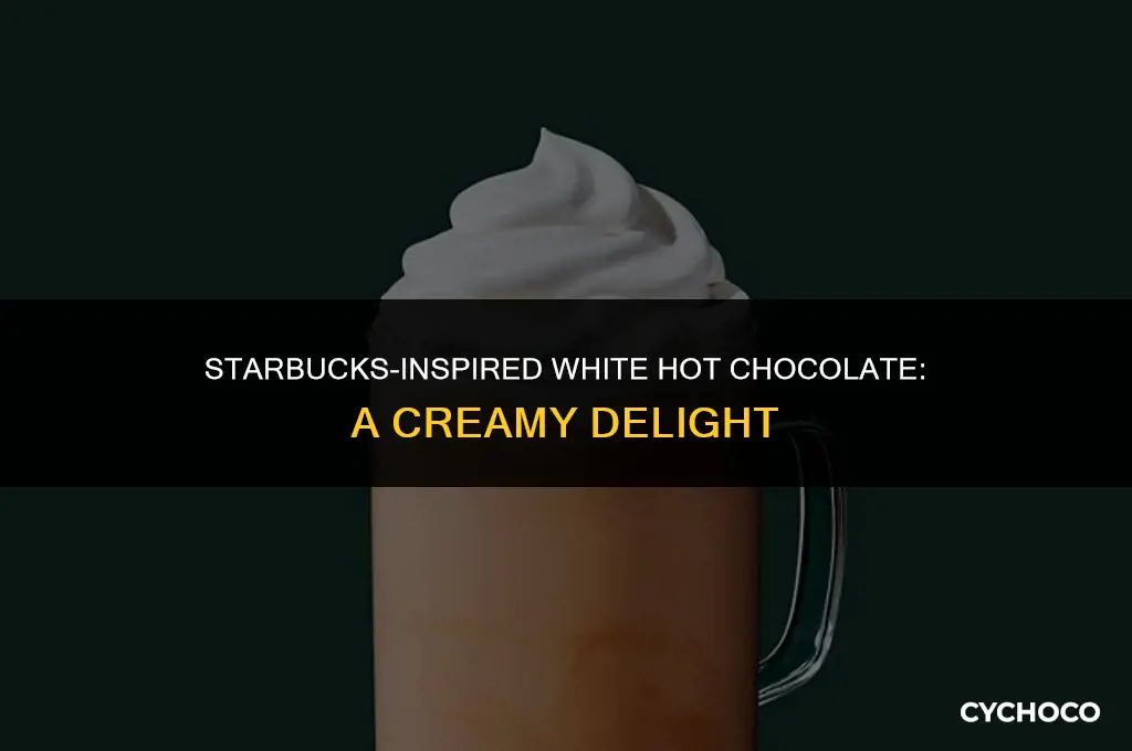 how to make a white hot chocolate from starbucks