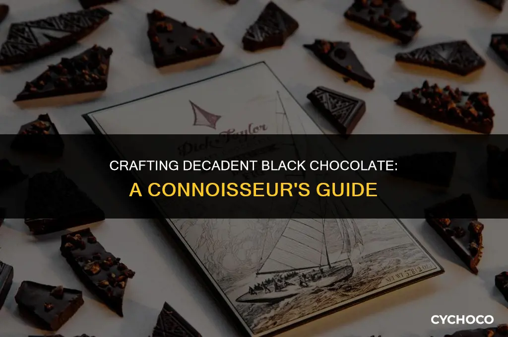 how to make black chocolate