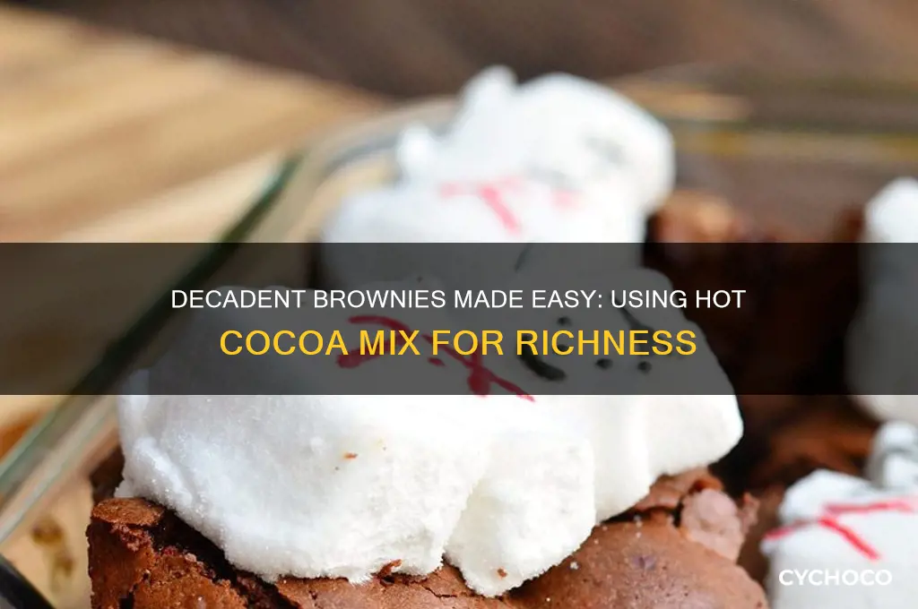 how to make brownies from hot cocoa mix