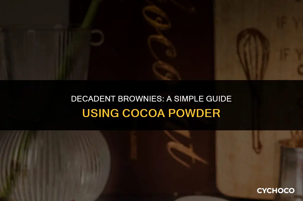 how to make brownies using cocoa powder