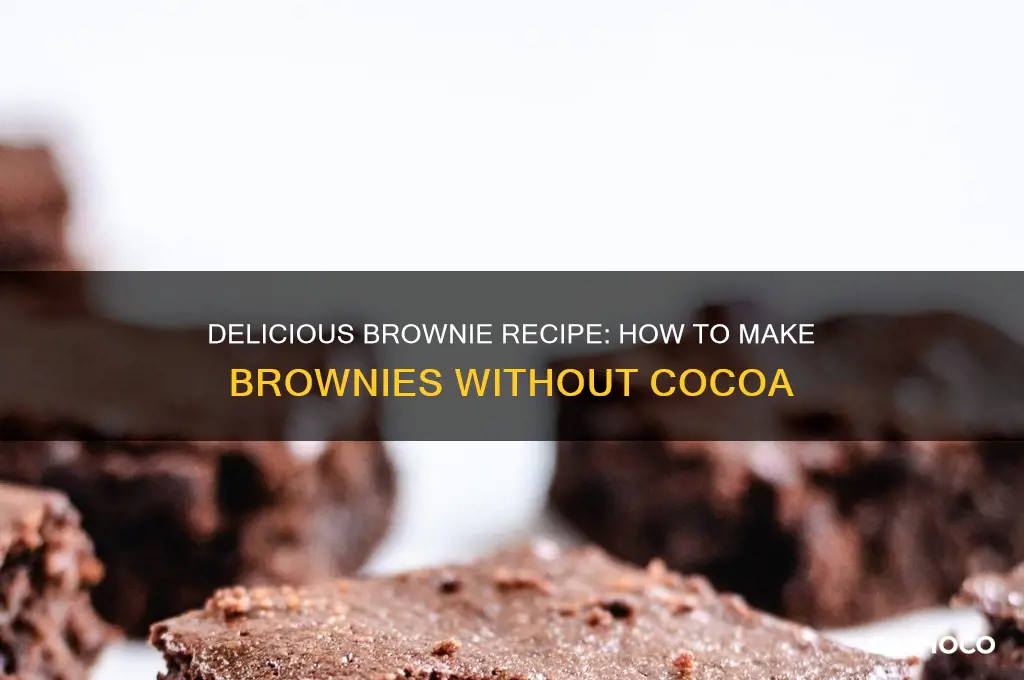 how to make brownies without cocoa