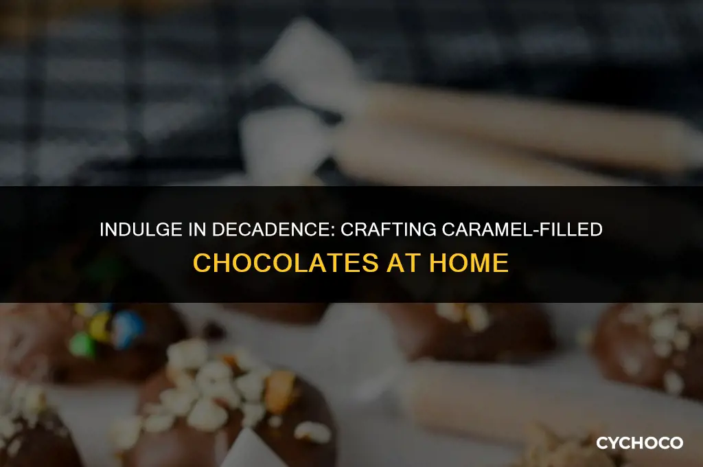 how to make caramel filled chocolates