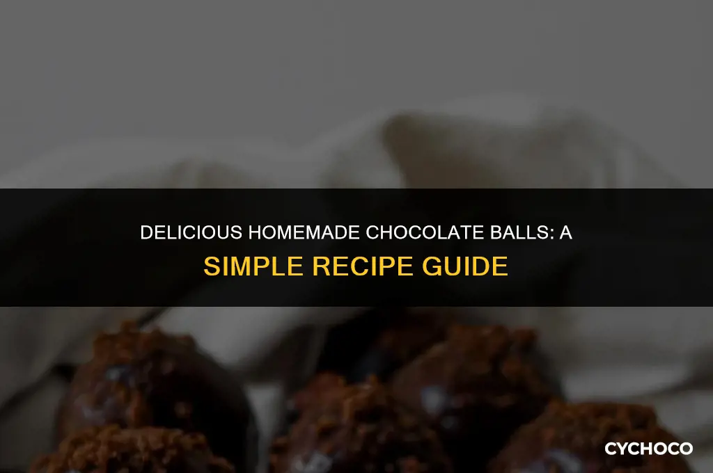 how to make chocolate balls