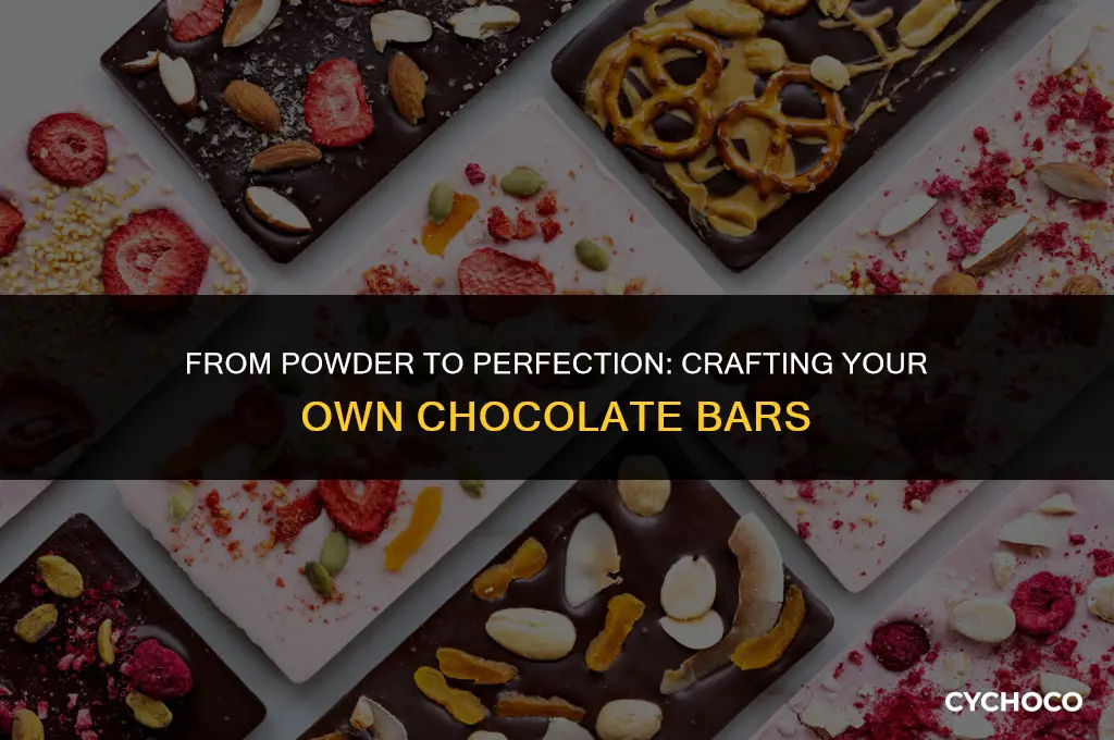 how to make chocolate bar from cocoa powder