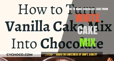 Transform White Cake Mix into Decadent Chocolate Cake: Easy Recipe
