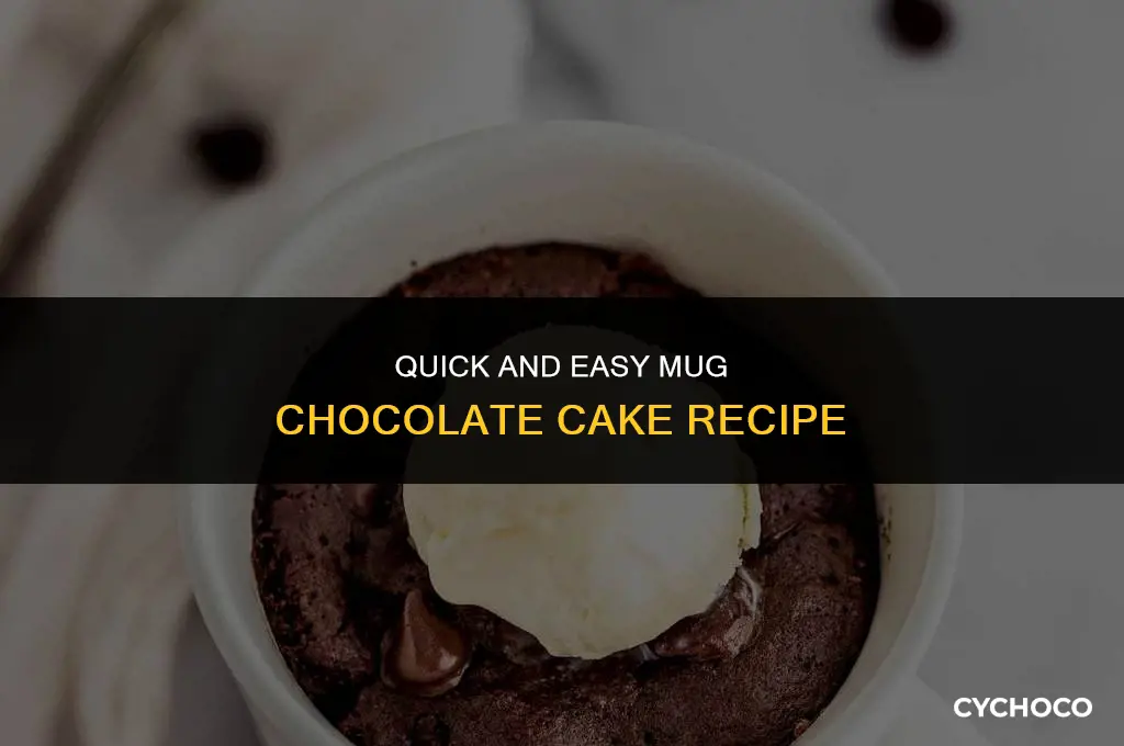 how to make chocolate cake in a mug