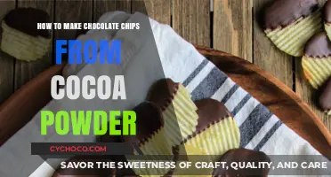 Crafting Homemade Chocolate Chips Using Cocoa Powder: A Simple DIY Guide