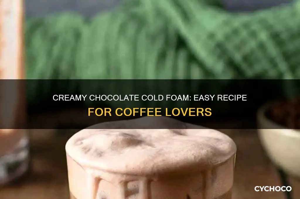 how to make chocolate cold foam