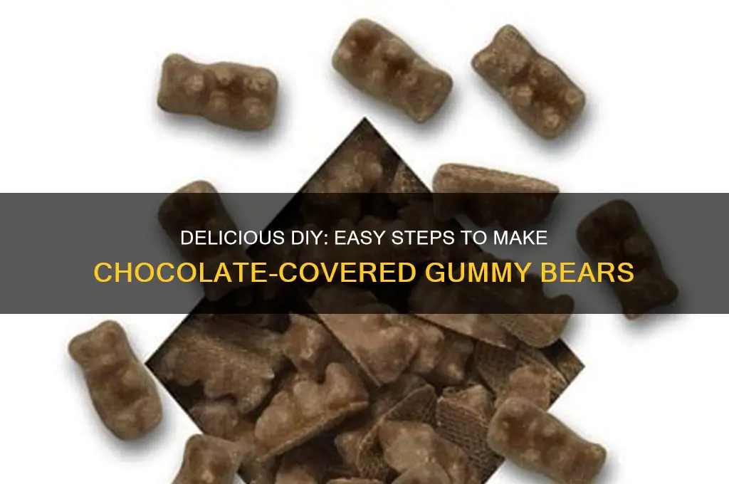 how to make chocolate covered gummy bears