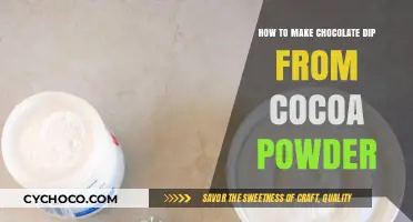 Easy Homemade Chocolate Dip Recipe Using Cocoa Powder