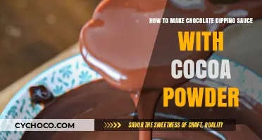 Decadent Homemade Chocolate Dipping Sauce: A Cocoa Powder Recipe