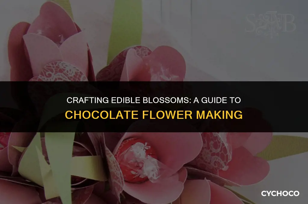 how to make chocolate flowers