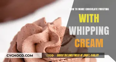 Decadent Chocolate Frosting: A Whipping Cream Delight