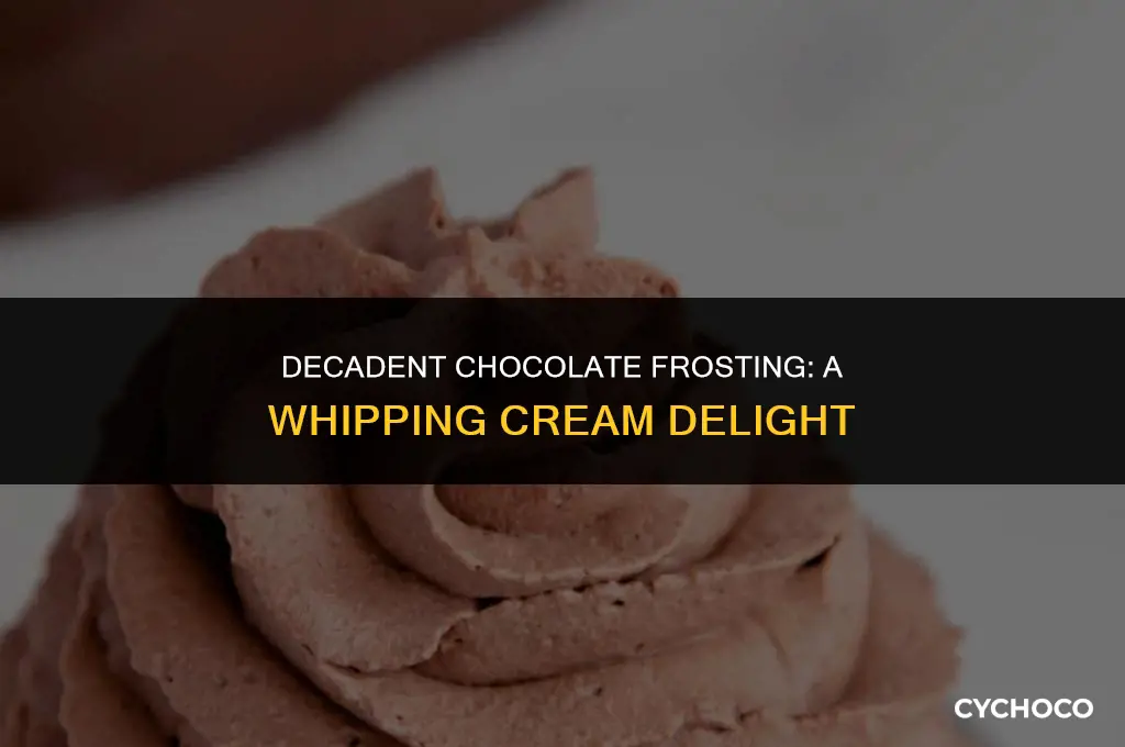 how to make chocolate frosting with whipping cream