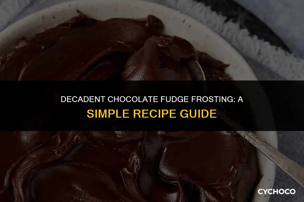 how to make chocolate fudge frosting