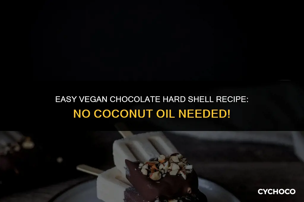 how to make chocolate hard shell without coconut oil