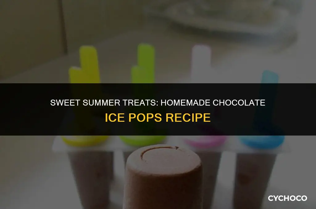 how to make chocolate ice pops