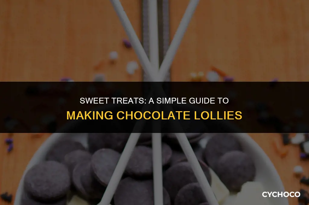 how to make chocolate lollies