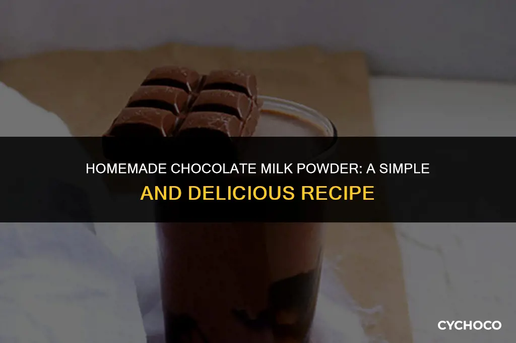 how to make chocolate milk powder