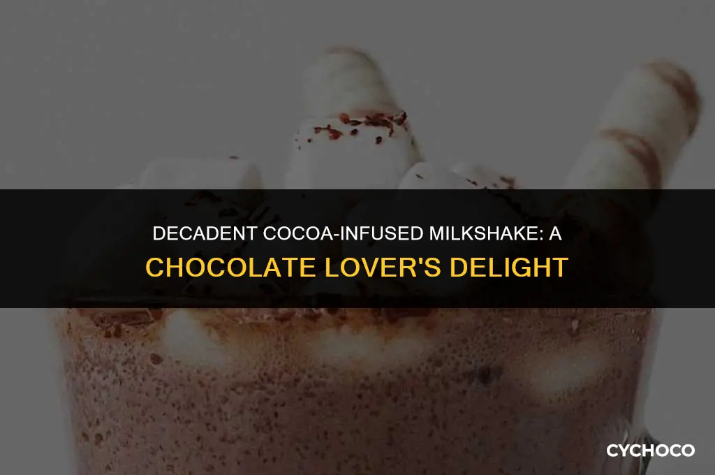 how to make chocolate milkshake with cocoa