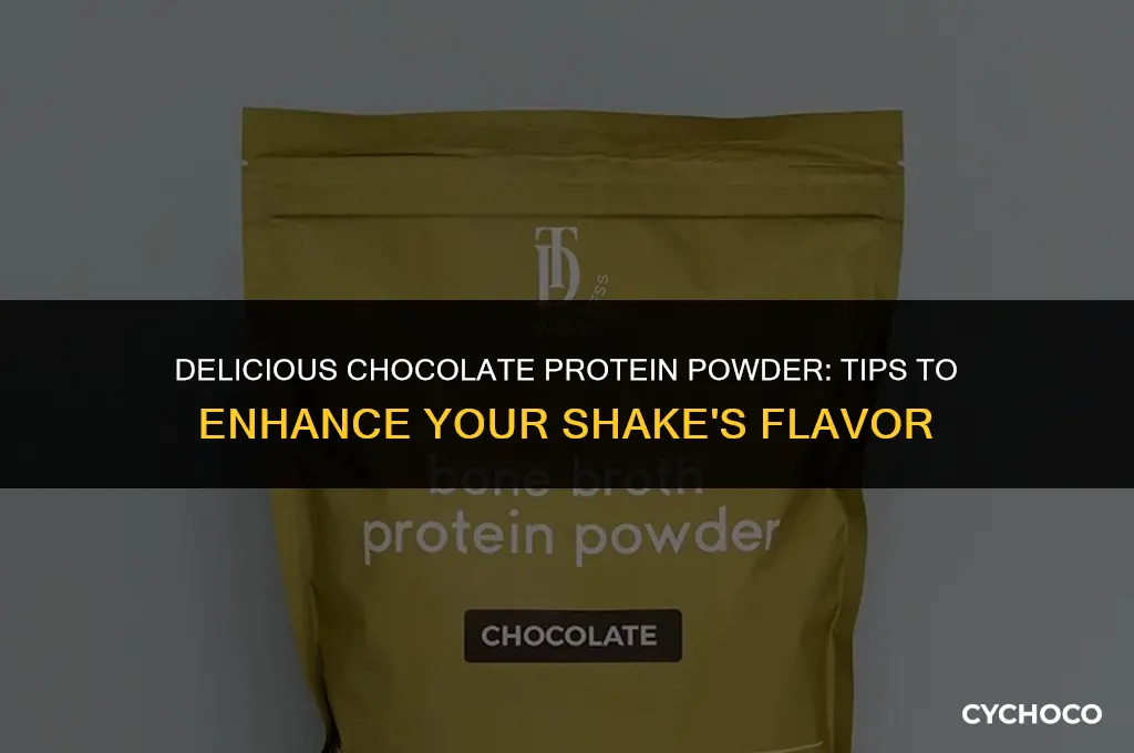 how to make chocolate protein powder taste better