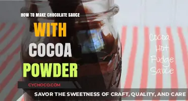 Easy Homemade Chocolate Sauce Recipe Using Cocoa Powder
