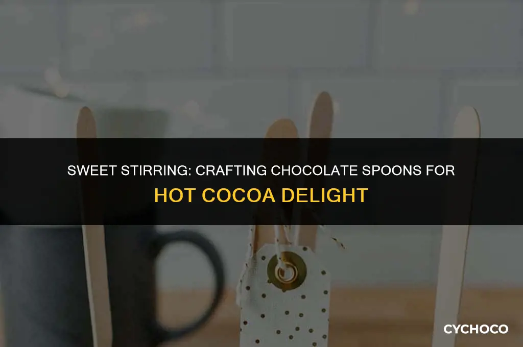 how to make chocolate spoons for hot chocolate
