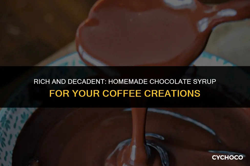 how to make chocolate syrup for coffee