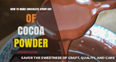 From Powder to Perfection: Crafting Rich Chocolate Syrup at Home