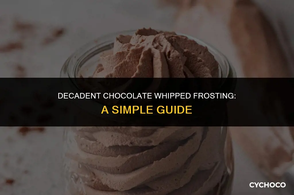 how to make chocolate whipped frosting
