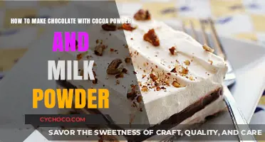 Homemade Chocolate Delight: Cocoa and Milk Powder Magic