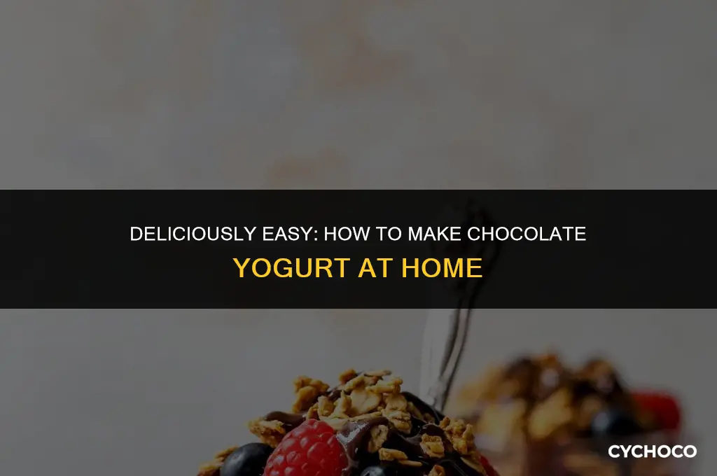 how to make chocolate yogurt