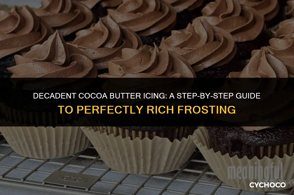 how to make cocoa butter icing