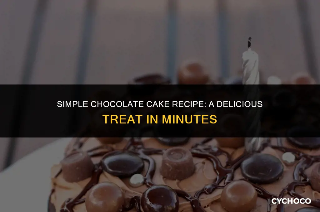 how to make easy chocolate cake