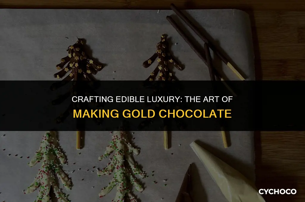 how to make gold chocolate