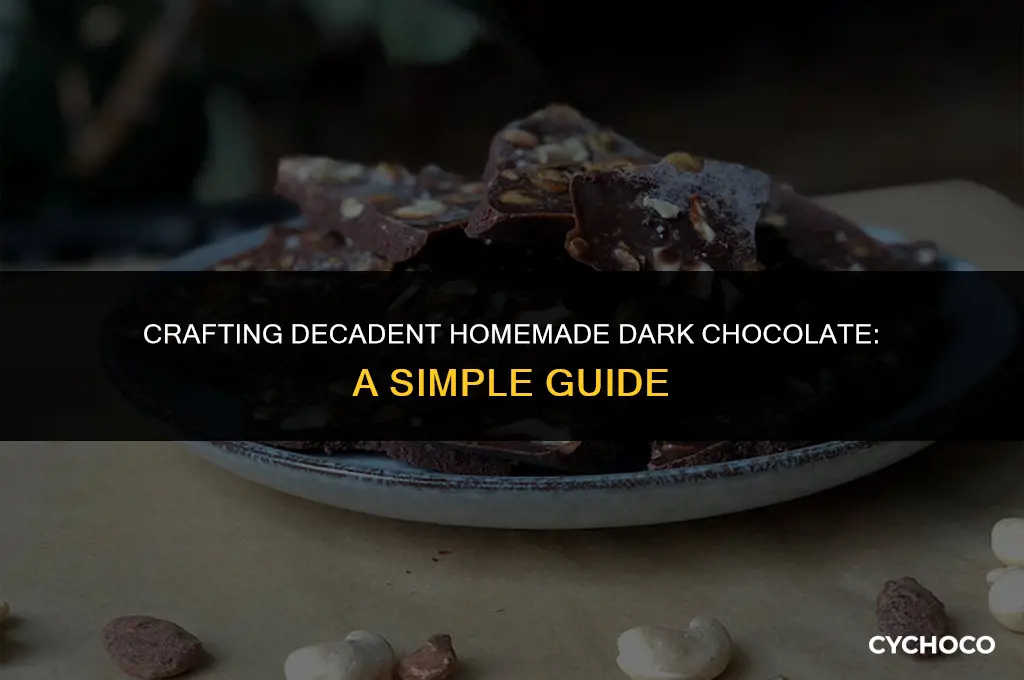 how to make homemade dark chocolate