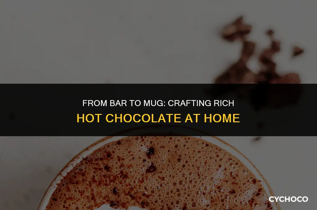 how to make hot chocolate from chocolate bar
